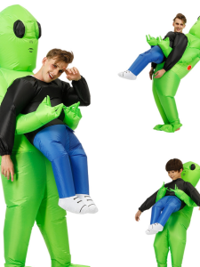 Inflatable Alien Costume Halloween Performance Childrens Party Creative Funny Show Play Adult Puppet Walk around Suit