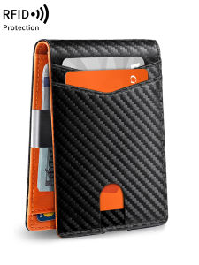 Mens Slim Thin Minimalist Front Pocket Wallets Men RFID Blocking Protected Portable Card Holder 12 Card Multifunctional Wallet