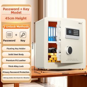 deli | Fingerprint & Electronic Password Unlocking Security Safe