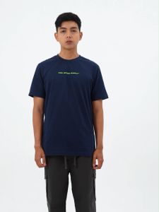 FMC Kaos Pria Katun Cotton Script Green Baju Atasan Casual Tee T-Shirt OL-140723