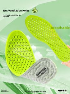FUYOU | Mens Summer Ultra-Thin Breathable Antibacterial Sweat-Absorbing Aloe Vera Deodorizing Sports Shock-Absorption Comfortable Sandal Insoles