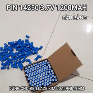 Pin Sạc 14250 - 1200mAh - 3.7V - Lithium Ion ( Đầu Nhọn và Đầu Bằng Dùng Cho Đèn Laze Đèn Pin Thiết bị công nghiệp... )