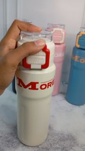 [GC] Botol Termos MORE Portable 600ML Tahan Panas Dingin 2 Cara Minum Teguk & Sedot Stainless Steel SUS 316 - GO CENTRAL