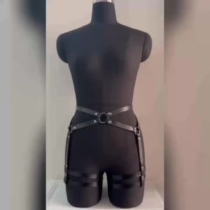 Dây Đeo Chân Bằng Da PU Phong Cách Gothic Punk Dành Cho Nữ Có Thể Điều Chỉnh Kiểu Dây Garter Dây Đeo Thân Phụ Kiện Thời Trang Dành Cho Người Lớn