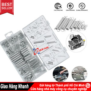Hộp 200 lò xo thép nhiều kích thước lò xo giãn nén chất lượng cao không biến dạng đàn hồi cực tốt