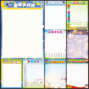 Class Layout Classroom Decoration Culture Wall Stickers Junior High School Primary School Kindergarten Competition Chapter Rating Bar Points Honors Board