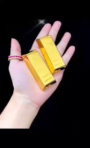 bật lửa khè thổi vàng khối 4 số 9 khắc chìm