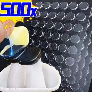 500pcs Strong Double-Sided Tape Traceless Reusable Blind Box Foot Pads Self-Adhesive Blind Box Landscape Doll Soles Anti-Fall Fixing Stickers Double Sided Tape For Blinds Box - Lazada