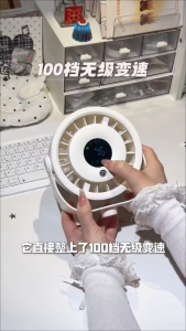 USB Desktop Mist Fan Mini Portable Cooling Fan Humidifier Quiet Air Circulator Small Table Fan for Home Office