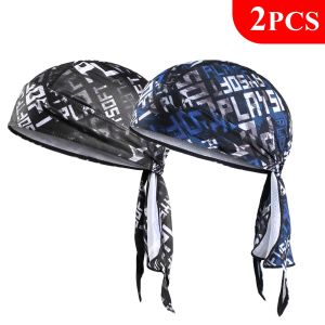 1/2PCS Cycling Caps Quick-drying Bandana Hat Doo Rags Summer Outdoor Sport Running Hiking Camping Hip Hop Head Scarf Soft Durags
