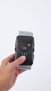 TSA Customs Lock Thicken Luggage Cross Straps Length Adjustable Luggage Strap Seat Belt Strapping Straps