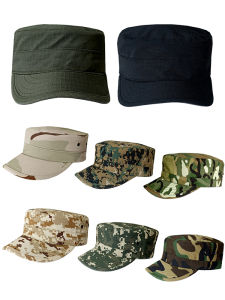 Outdoor Tactical Camouflage Baseball Cap Mens Training Hat Large Circumference Duckbill Hat Cool Breathable Foldable Four Seasons Universal