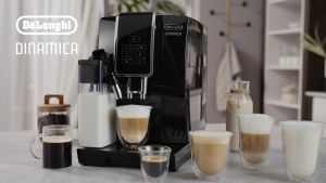 Máy Pha Cà Phê Tự Động Delonghi Dinamica ECAM 350.50.SB Delonghi Coffee Maker Máy Pha Cà Phê Gia Đình Coffee Machine 15 Bar Dung Tích 1.8L Màn Hình Led Tự Vệ Sinh Nhập Khẩu Italy Bảo Hành 12 Tháng