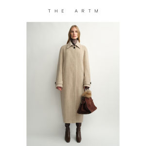 Curved Cut Wool Cocoon Coat