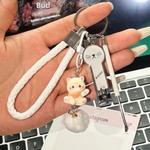 SANSHANGU | Cartoon Manicure Set Earspoon Keychain