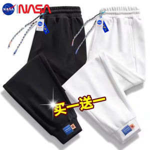 กางเกงกีฬาทรงหลวมเอวกลาง 9 ฟุต สำหรับผู้ชาย ฤดูใบไม้ผลิและฤดูใบไม้ร่วง 2025 กางเกงวอร์มลำลองสำหรับคู่รัก กางเกงขายาวทรงหลวม