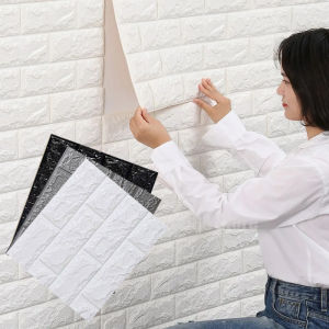 35x30CM Size Premium Wall Tiles Soft Foam Self-Adhesive Wallpaper Wall Stickers for Home and Any Indoor Spaces Decoration