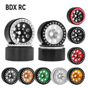 1/10 RC Crawler Car 1.9Inch Metal Beadlock 8 Round Hole Wheel Hub Rim for TRX4 Axial SCX10 III RBX10 Capra Accessories