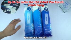 Bộ lõi lọc nước thô 123 SMAX Pro Karofi chính hãng