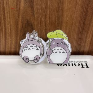Cute Cartoon Squirrel Magnetic Absorption Silicone Phone Case Stand Protective Shell for Apple 14Pro 15Pro Max 16Pro 13 Female Version