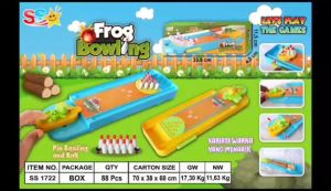 ( BISA COD ) PROMO Mainan Edukasi Anak Frog Bowling Board Game / Bowling Katak / Bowling Kodok / Mainan Anak Laki Laki / Mainan Anak Perempuan SNI Murah
