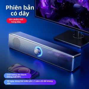 [Phích cắm dẹt] Niye | Loa Soundbar Niye S7 - Để Bàn Có Mic Kết Nối Dây và Bluetooth kèm Loa 