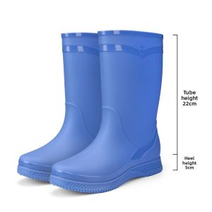 JIFANPAUL | Fashion 2026 Waterproof Anti-Slip Rain Boots for Women Knee High Silicone Shoe Cover with Adjustable Cuff White Black