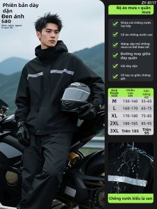 ZHENGYU | Bộ Áo Mưa Chống Thấm cho Người Lái Xe Máy Giao Hàng