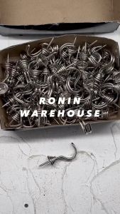 100PCS  Cantolan Baju 25 Hook Gantungan Lemari Tempel Dinding 100pcs