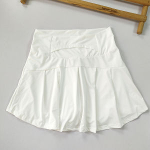 High Waist Sports Mini Skirt Womens Fitness Yoga Quick Dry Short Skirt Summer Cool Sensation Sun Protection with Pockets Shorts