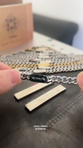 Cuban Personalized Name Titanium Bracelet Gift For Men And Women For Couple Bracelet gifts