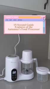 Autumnz Double Tier Multifunctional Baby Food Processor | Baby Food Processor (FREE Food Storage Cup) Cook  Porridge Rice Pasta