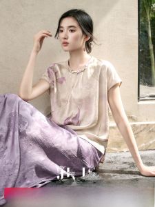 JK&JS | Silk-Like Summer New T-shirt blouse