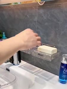 Wall Mount No Drill Draining Double Layer Soap Box