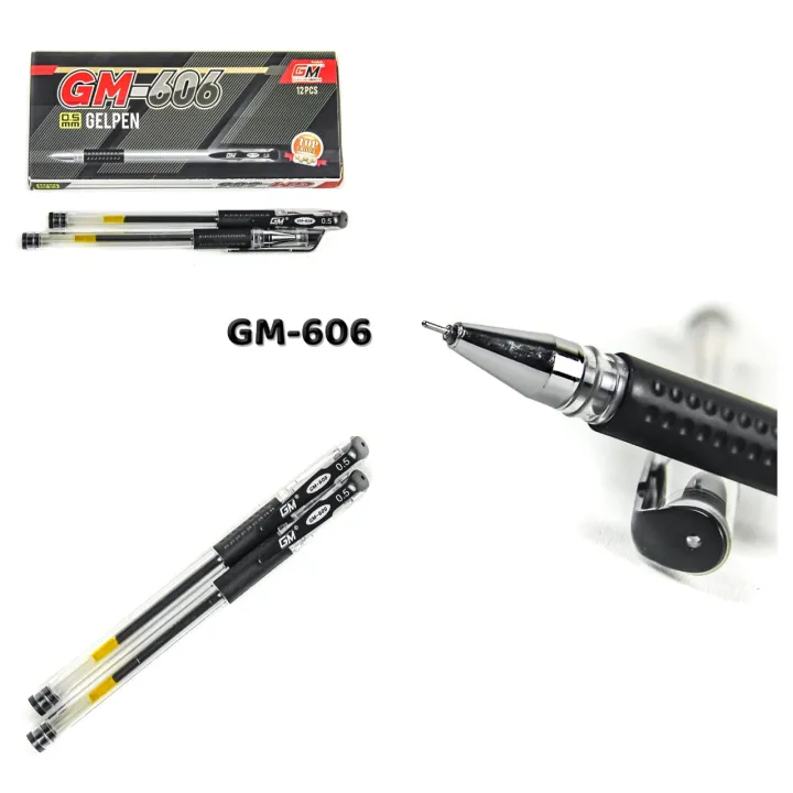 12 Pcs Pulpen Pena Pen Gel Mimi Mini 0.5 Mm Tinta Hitam - Stationary ...