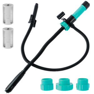 Car Liquid Transfer Pump Battery Powered Fuel Transfer Pump with 3 Adapters 2.4 Gallons Mini Portable Liquid Transfer Pump Leak
