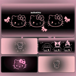 Kitty Cat Large Size Mousepad Simple Cute Cartoon Design for Girls Computer Keyboard Office Desk Mat Durable against Dirt