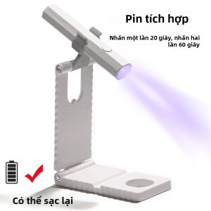 Đèn UV Cầm Tay Mini Đèn LED Làm Khô Móng Tay Với 2 Chế Độ Hẹn Giờ Thiết Kế Gấp Gọn Tiện Lợi Dành Cho Sơn Gel.