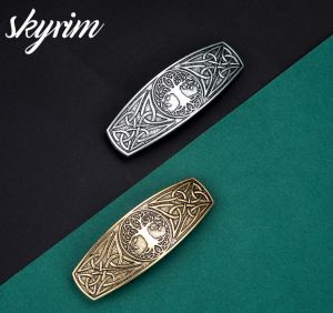 Skyrim trang sức thời trang kẹp tóc hình cây cổ hợp kim kẹp tóc cổ điển cho nữ