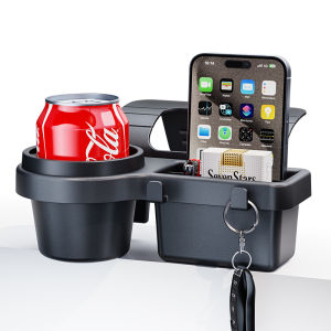 Car Cup Stand Phone Holder Mount Tray Side Door Window Storage Barrel Pocket Hanging Storage Rack with Auto Interior Accessories