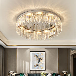Nordic led crystal ceiling light living room lamp for bedroom low ceiling chandelier