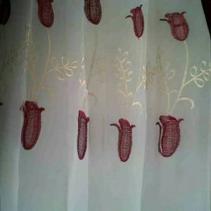 VITRASE BORDIR VITRASE PUTIH Lebar 2m