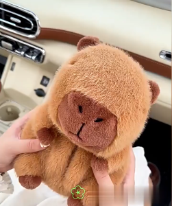 กล่องกระดาษทิชชู่คาปิบาร่า ตุ๊กตาคาปิบาร่าน่ารัก การ์ตูน กล่องกระดาษทิชชู่ในรถยนต์ พร้อมส่ง