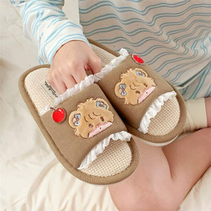 XIXITIAO | Cute & Slip-Resistant Indoor Cotton Linen Slippers