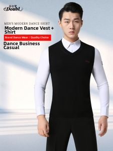 DANBAOLUO | Dance Wear Set Sweater Vest and Dance Shirt