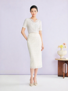 YINER | Elegant Lace French Style Knitwear
