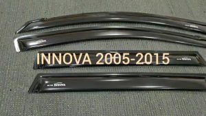 คิ้วกันสาดประตู กันสาด คิ้วกันสาด คิ้ว ดำทึบ โตโยต้า อินโนว่า Toyota Innova 2005 2006 2007 2008 2009 2010 2011 2012 2013 2014 2015 ใส่ร่วมกันได้ A
