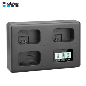 NP-FW50 NPFW50 Battery Charger 3 Slot Charger for Sony Alpha ZV-E10 A6400 A6500 A6300 A6000 A7 A7R A7RII A7II A7SII A7S A7RII