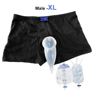 Reusable Men Elderly Urine Collector Kit Panties Fixed Funnel Urine Catheter Urinary Bag Standing Bedridden Urine Incontinence