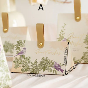 2025 New Fashion Hand-Held Gift Box Wedding Gift Packaging Box Suitable For Candle Handmade Product Packaging Box 10pcs a Set